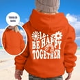 thumbnail image 1 of Baby Boy Girl Hoodies Sweatshirts Letter Graphic Printed Long Sleeve Cotton Tops Casual Jackets With Pockets Winter Toddler Boy Clothes for Teens Size 4-5, 1 of 5