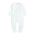 thumbnail image 1 of Baby Boy Girl Jumpsuit Solid Long Sleeve Legging Bodysuit Playsuit Winter 2 piece set onesie 3-24M, 1 of 3