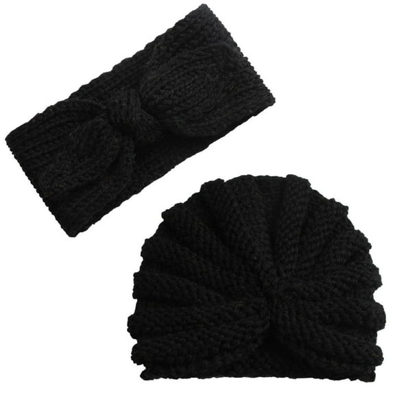 Baby Boy Girl Knitted Turban Hat Hair Band Headwear Cap Sets Travel Baby Wipes Baby Shampoo Travel Size Bonnet for Baby Girls New Baby for New Mom Foldable Play Mat for Baby Baby Boy Mittens Baby
