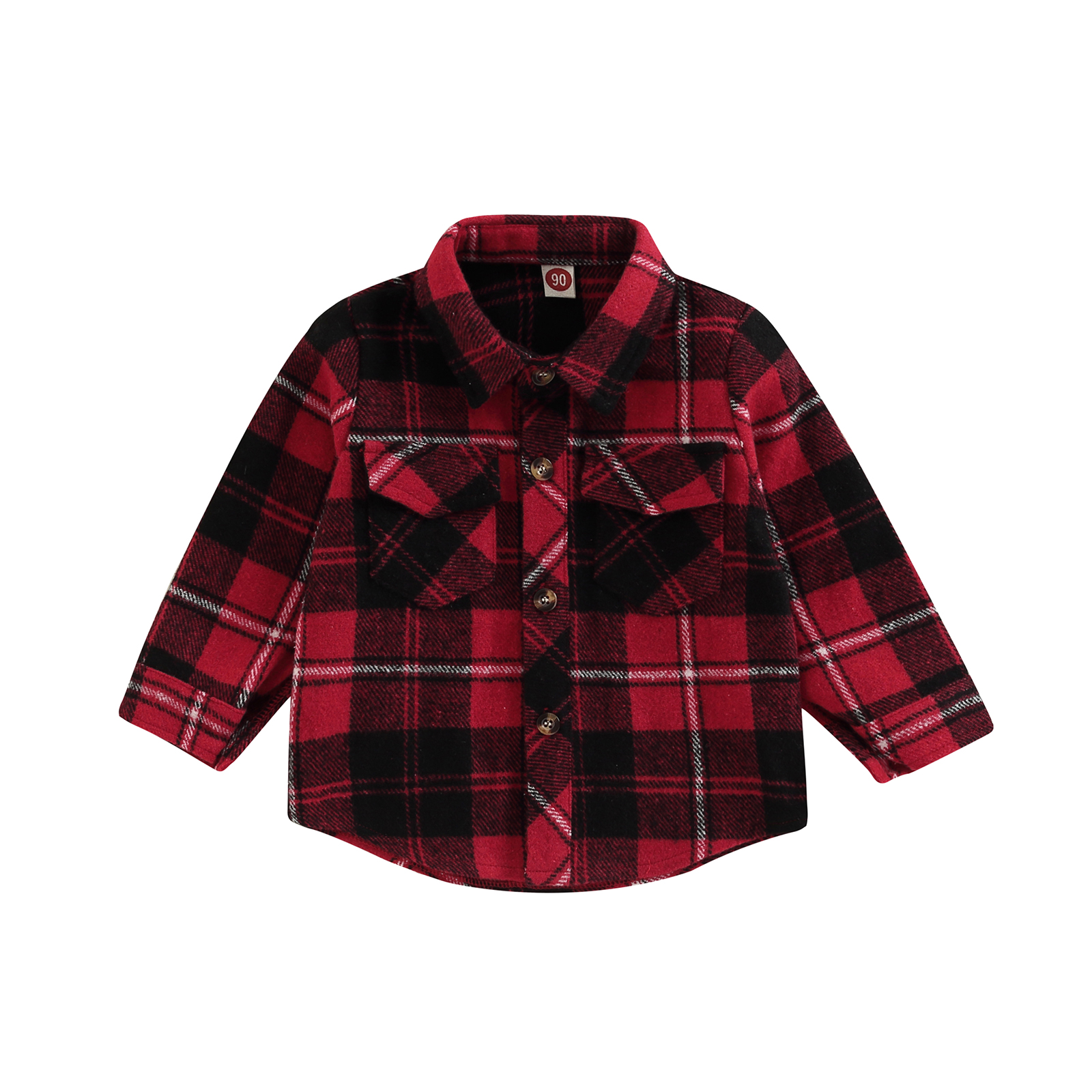 Baby Boy Girl Plaid Shirt Button Down Flannel Jacket 6M 12M 18M 24M 3Y 4Y  Toddler Coat Fall Winter Outfits for Kids - Walmart.com