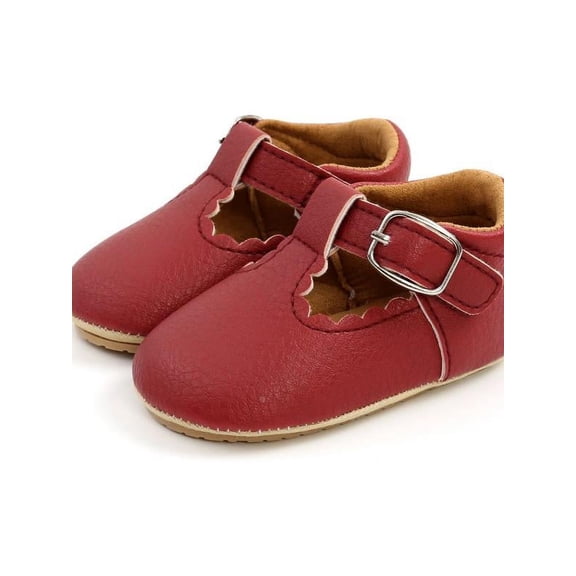 Baby Boy Girl Shoes Non Slip Soft Sole PU Leather Infant Toddler Mary Jane Flats First Walker Crib Dress Oxford Shoes