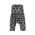 thumbnail image 1 of Baby Boy Girl Sleeveless Jumpsuit Dots Print Summer Casual Playsuit One-Piece Outfits, 1 of 9
