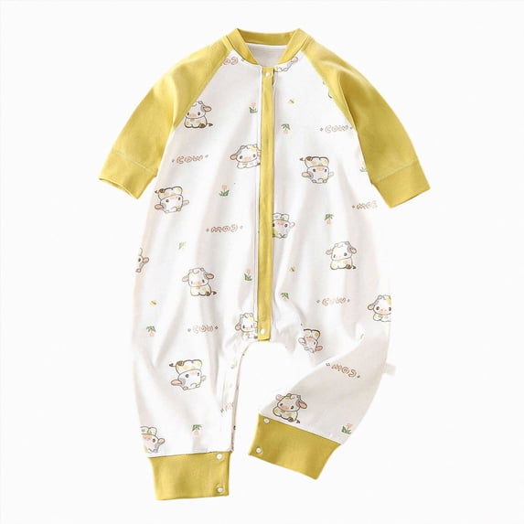 Baby Boy Girl Solid Romper Ribbed Long Sleeve Bodysuit Jumpsuit Infant Knitted Outfits Clothes 3-4 Years Newborn Crawling Suits Yellow