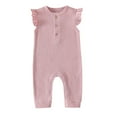 thumbnail image 1 of Baby Romper Solid Baby Summer Clothes Sleeveless Girl Clothes 6-9 Months Girl Clothes Cute&nbsp;Girl&nbsp;Clothing, 1 of 4