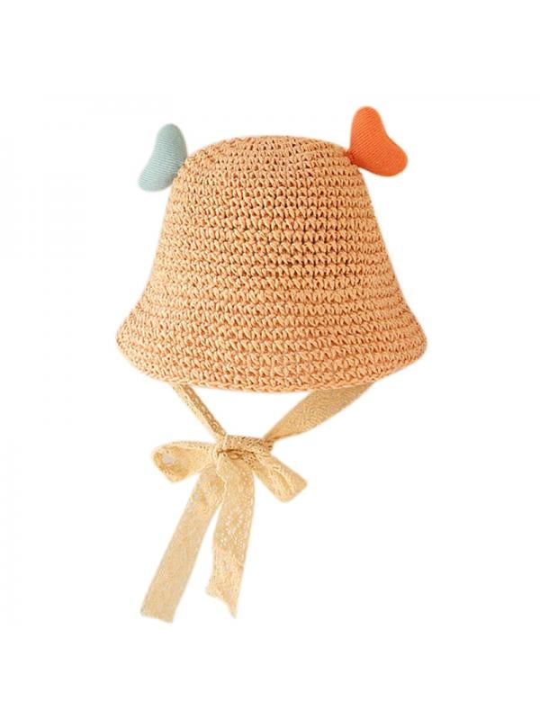 Baby Boy Girl Straw Sun Hat, Infant Toddler Summer Outdoor Protection