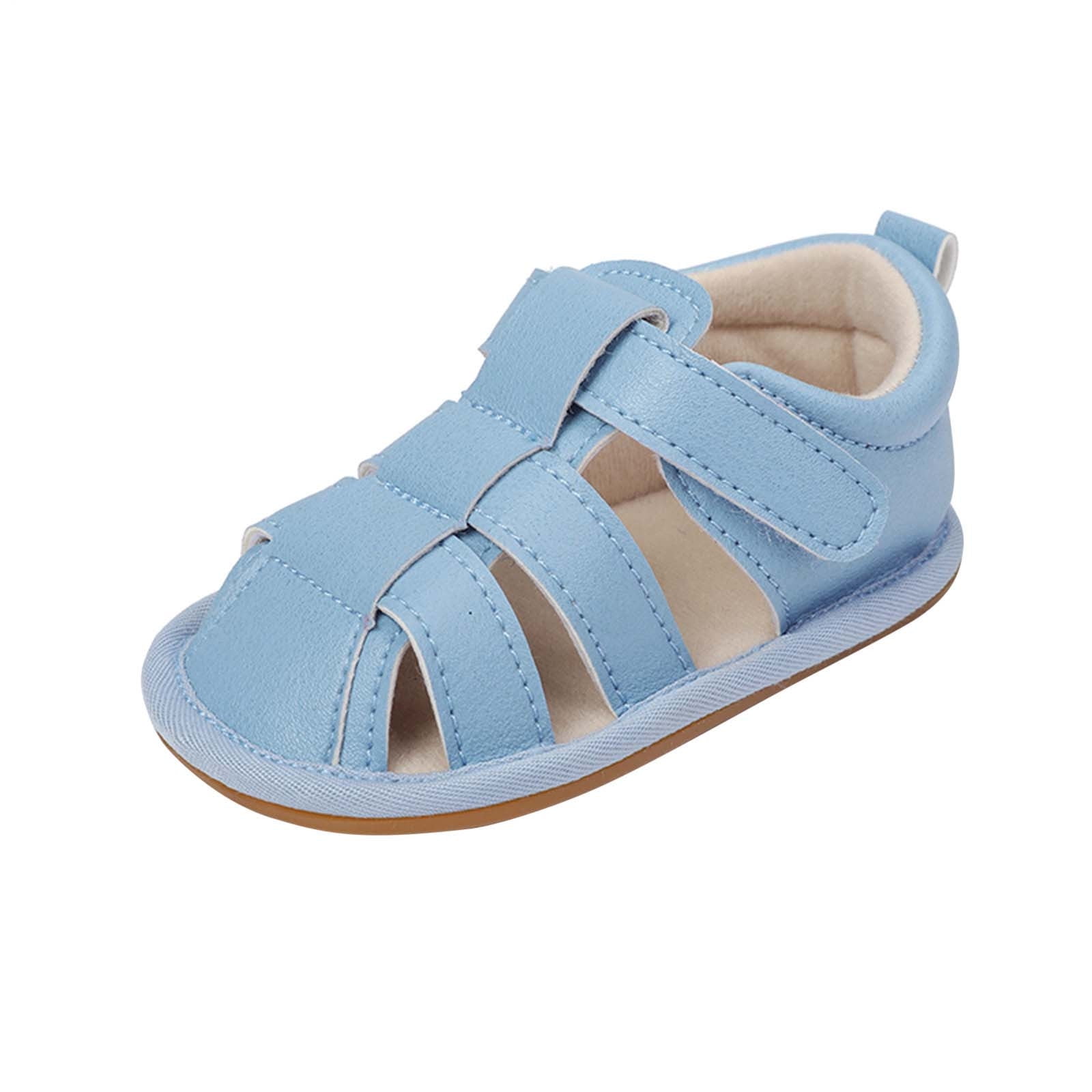 Baby Boy Girl Summer Infant Squeaky Sandals Premium Sole ClosedToe Non