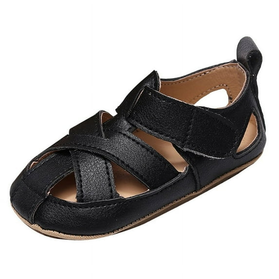 Baby Boy Girl Summer Sandals, Infant Rubber Sole Closed-Toe Non-Slip Shoes Toddler First Walkers