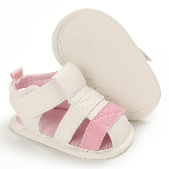 Baby Boy Girl Summer Sandals Soft Sole Closed-Toe Non-Slip Shoes Infant First Walkers Casual Shoes 0-18 Months