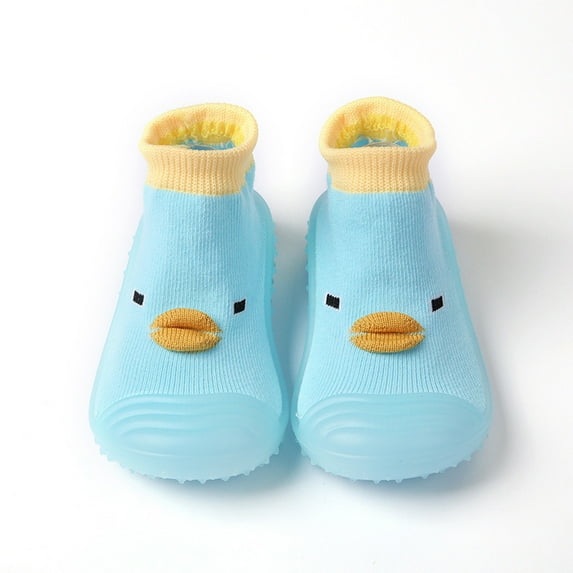 Baby Boy Girl indoor Walking Shoes Soft Rubber Sole Non- Cotton Toddler Shoes Winter Warm Shoes Socks for Baby Boy 0-6 Months