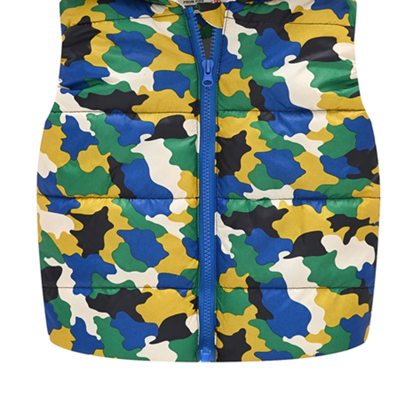 Baby Boy Girls Quilted Sleeveless Jacket Hooded Puffer Vest Full Zip