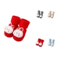 thumbnail image 1 of Baby Boy Girls Toddlers Indoor Animal Slipper Shoes, Anti- Fuzzy Rabbit Floor Socks Booties, Winter Warm Crib Socks for 0-3 Years, 1 of 7