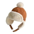 thumbnail image 1 of Baby Boy Girls Ushanka Earflap Winter Trooper Cap Unisex Kids Trapper Hat, 1 of 3