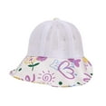 thumbnail image 1 of Baby Boy Hats Toddler Summer Autumn Flower Prints Adjustable Sun Hat Purple One Size, 1 of 6