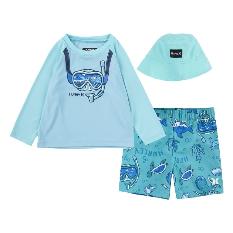 セットFCRB Hurley RASH GUARD、 SWIM SHORTS Amazon.com: Hurley Womens Two Piece Rash Guard & Swim Shorts