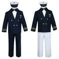 thumbnail image 1 of Baby Boy Kids Toddler Captain Sailor Suit Formal Party Nautical Navy White SM-33, 1 of 3
