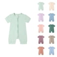 thumbnail image 1 of Baby Boy Newborn Clothes Baby Rompers Boy Boys Romper & Jumpsuit Baby Rompers Pajamas Zipper Short Sleeve Sleeper Jumpsuit for Comfortable and Sleep, 1 of 3