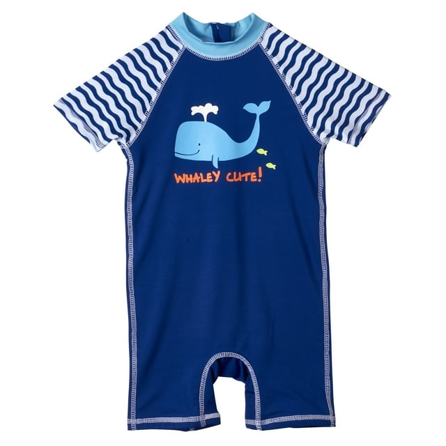 Baby Boy One Piece Rashguard Swimsuit