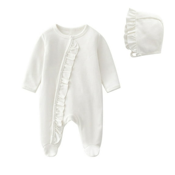 Baby Boy Onesies Clearance Newborn Girl Sweater Romper Baby Onesie Long Sleeve White Baby Girl Jumpsuit 3-6 Months