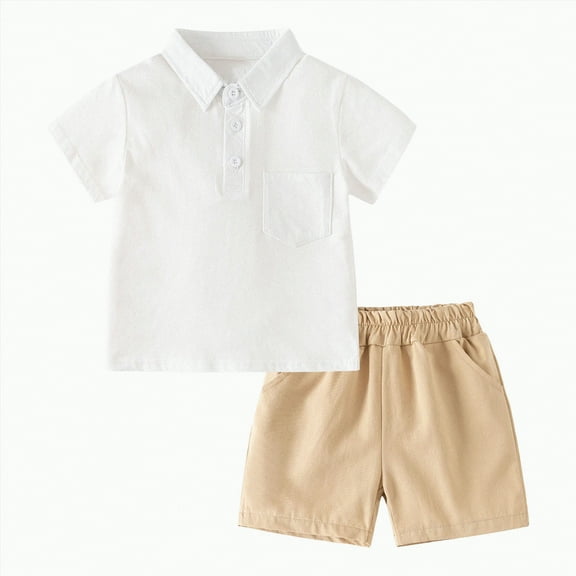 Baby Boy Outfit Boys Summer Clothes Kids Cotton Elastic Sleeveless Training 0 6 12 18 24 Months 2T 3T Sleepwear Outfits Pants Set 2-Piece