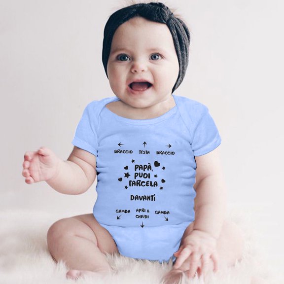 Baby Boy Outfit Cute Letter Printed Short Sleeve Bodysuit New Born Clothes Baby Boy for Toddler Boys 12-18 Months
