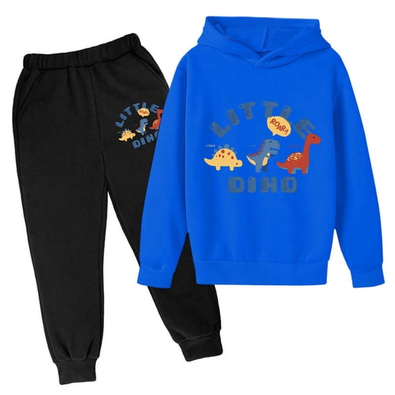 Baby Boy Outfit Kids Popular Printed Hoodie Top Underwear Polyester Long Sleeve Boy Baby Clothes Navy 5 Years-6 Years