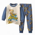 thumbnail image 1 of Baby Boy Outfit Little Boys Spring Fall Round Neck Long Sleeve Elastic Waist 6M 1T 2T 3T Everyday Set 2-Pieces, 1 of 4