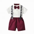 thumbnail image 1 of Baby Boy Outfit Toddler Clothes Outfits Kids Summer Cotton Button Down Print Sleeveless Basketball 1t 2t 3t 4t 5t 6t T shirt + Drawstring Short Pants Two Pieces Set, 1 of 4