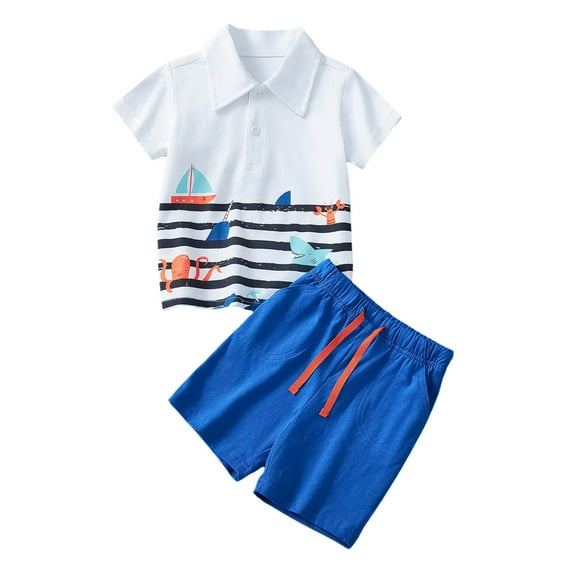 Baby Boy Outfit Toddler Embroidered Truck 2 Pieces Cottn T Shirt Shorts Summer Set Boy Baby Clothes Red 3 Years-4 Years