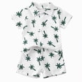 thumbnail image 1 of Baby Boy Outfit Toddler Set Kids Spring Summer Cotton Soft Printed Short Sleeve Beach 6 12 18 24Months 2T 3T Tee & Shorts Boys' Clothing Sets 2PCS, 1 of 6