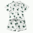 thumbnail image 1 of Baby Boy Outfit Toddler Set Kids Spring Summer Cotton Soft Printed Short Sleeve Beach 6 12 18 24Months 2T 3T Tee & Shorts Boys' Clothing Sets 2PCS, 1 of 6