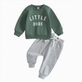 thumbnail image 1 of Baby Boy Outfits 3-6 Months Baby Boy Clothes 18-24 Months Baby Boy Clothes Outfits Letter Prined Sweatshirt Pants Set Baby Boy Clothing Kaprioy Boys Outfits, 1 of 5