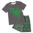 thumbnail image 1 of Baby Boy Outfits 4t Boys Clothes with Trendy Graphic T Shirt Shorts Sets Family Matching Outfits for Sports, 1 of 6