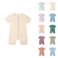 thumbnail image 1 of Baby Boy Outfits Baby Boy Rompers Boys Romper & Jumpsuit Baby Rompers Pajamas Zipper Short Sleeve Sleeper Jumpsuit for Comfortable and Sleep, 1 of 3
