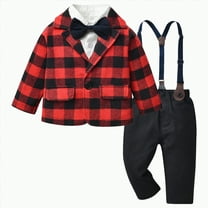 Baby Boy Outfits Boys Fall Winter Solid Long Sleeve 6 12 18 24 Months 2T 3T 4T Party Wear Set 2 Piece