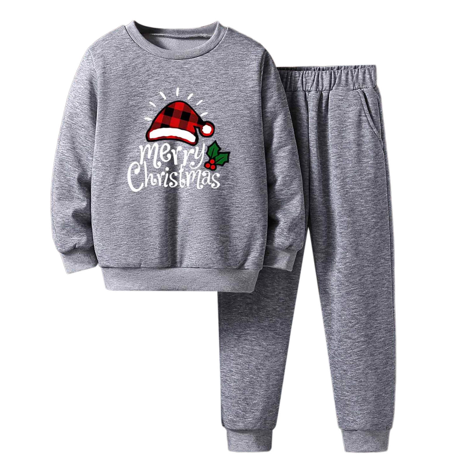 Baby Boy Outfits Boys Girls Winter Christmas Long Sleeve Letter Prints
