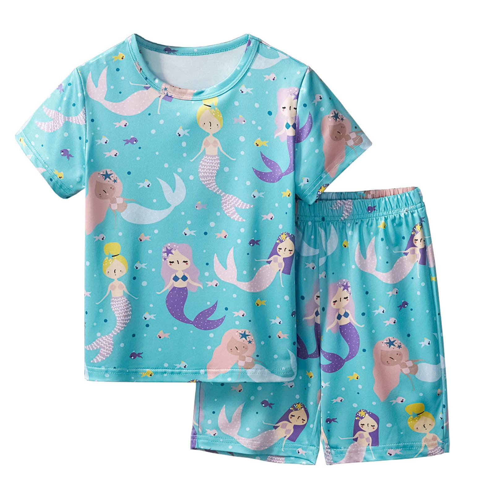Baby Boy Outfits Summer Cute Fishes Print Short Sleeve Tshirts Shorts ...