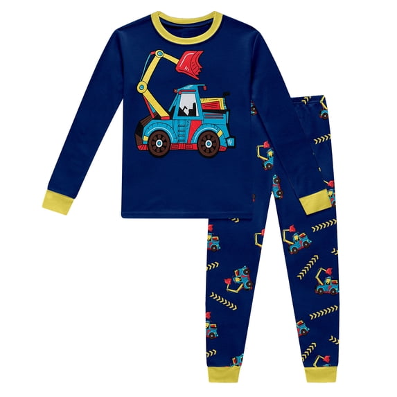 Baby Boy Outfits Truck Print Long Sleeve Crew Neck Top And Jogger Pants 2 Piece Loungewear Baby Boys' Clothing Sets Size 2-3 Years
