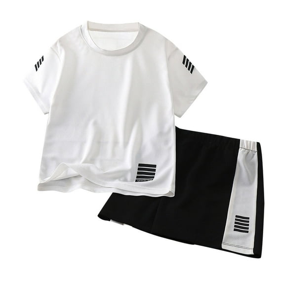 Baby Boy Pajamas Set Easter Tee Shorts 12-18 Months 18-24 Months 2-3 Years Skin Friendly Lightweight Breathable Soft Cotton 2Pcs School Day Gift Ready (12-18 Months,White)