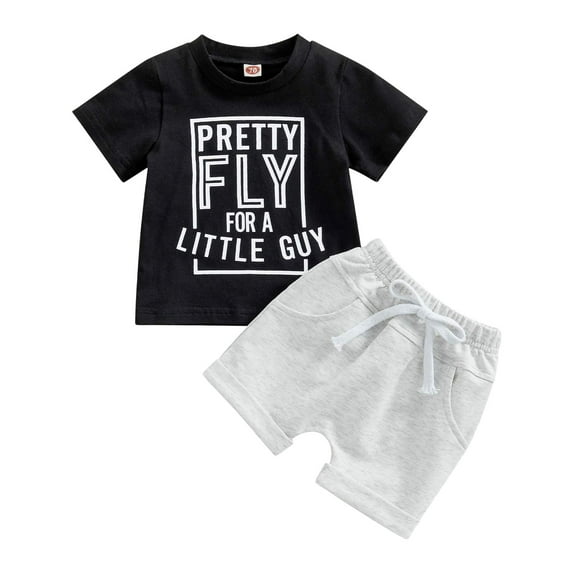 Baby Boy Pajamas Sleepwear Set Cartoon T-Shirt Shorts 0-3 Months 0-6 Months 3-6 Months Lightweight Breathable Soft Cotton 2Pcs Summer Casual Gift Read (3-6 Months,Grey)