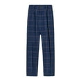thumbnail image 1 of Baby Boy Pants Kids Teen Boys' Plaid Prints Flat Front Dress Pants Adjustable Waist School Outfits Pants Navy 2 Years-3 Years, 1 of 6