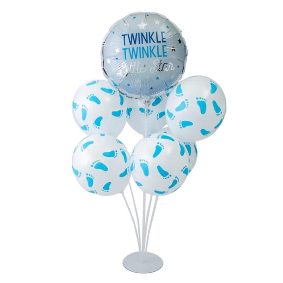 Baby Boy Party Balloon Centerpiece Decorating Kit 28 Pc.