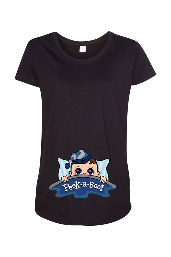 Baby Boy Pillow Cute Pregnant Expecting Mom Maternity DT T-Shirt Tee