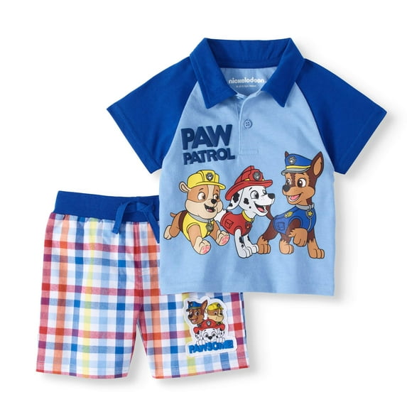 Baby Boy Polo Shirt & Shorts, 2pc Outfit Set