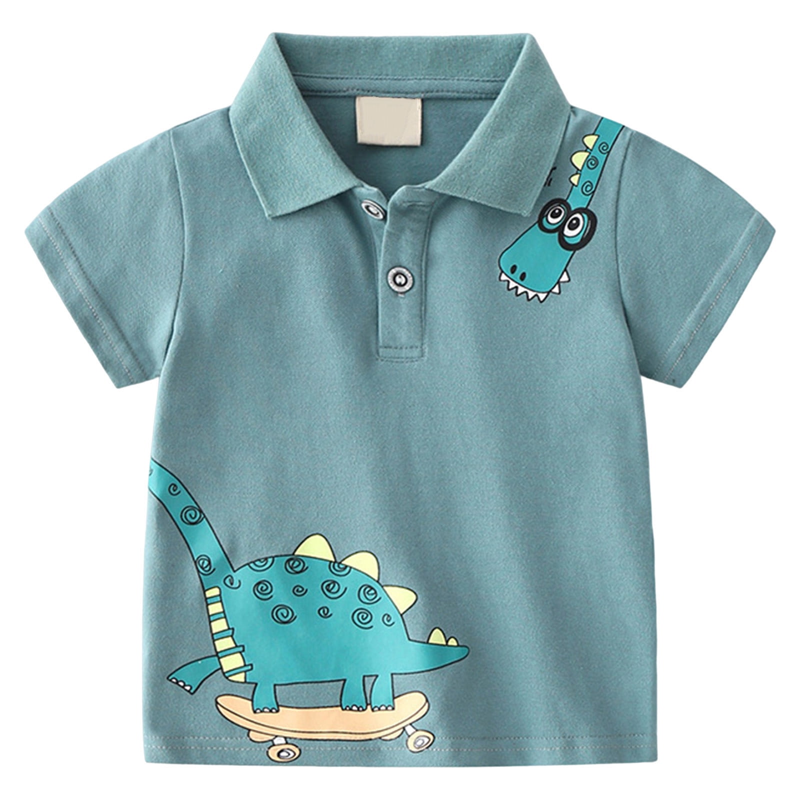 Baby Boy Shirt Full Sleeves Printed Style In Blue main image 1