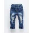 thumbnail image 1 of Baby Boy Ripped Frayed Tapered Jeans, 1 of 5