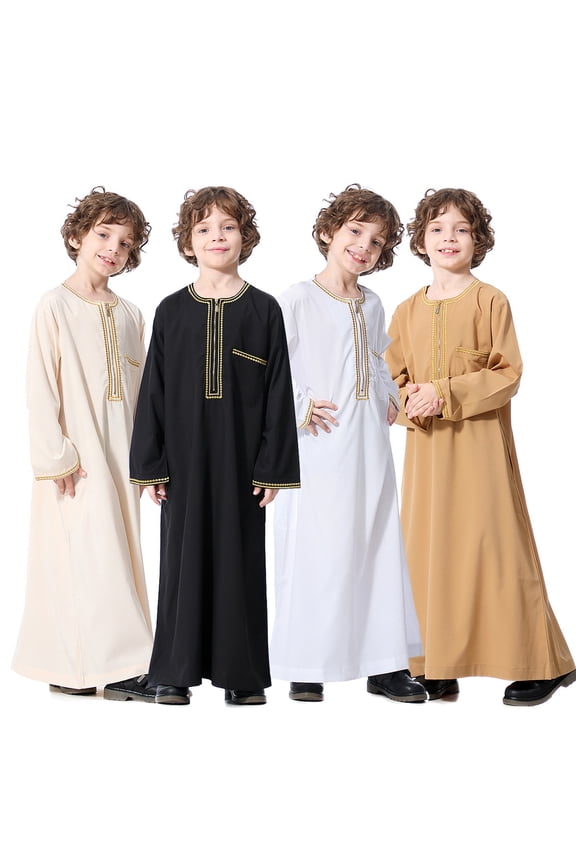 Baby Boy Rompers Boys Long Sleeve Solid Robe Bodysuit Traditional Toddler Jumpsuit Khaki 3-4 Years