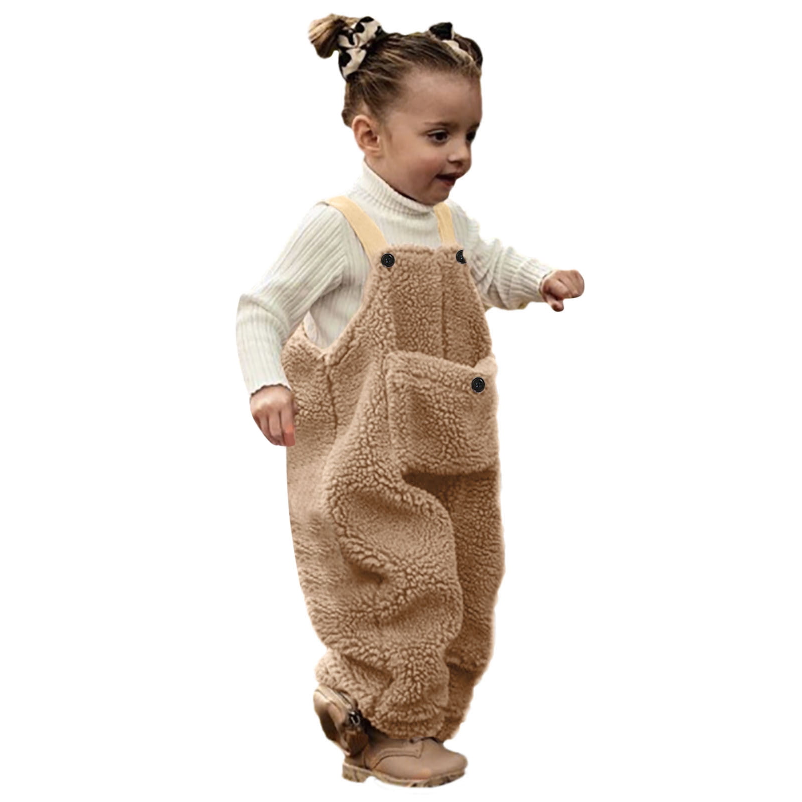 Baby Boy Rompers Kids Long Sleeve Crew Neck Suspender Pants Overalls
