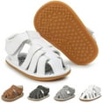 thumbnail image 1 of Baby Boy Sandals Summer Anti-Slip Rubber Sole First Walkers Shoes Infant Sandals for Toddler Girls(0-18 Months), 1 of 7