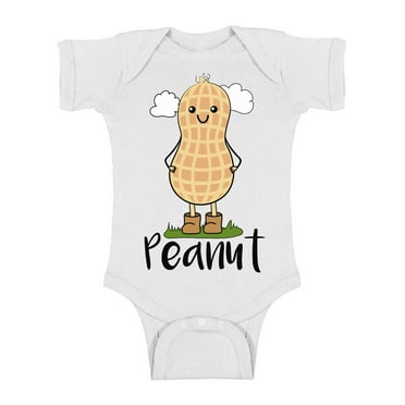 Baby Boy Shirts - NB 6M 1 Year 2 Year Old 18 Months - Cute Peanut Bodysuit