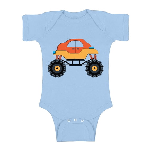 Baby Boy Shirts - NB 6M 12M 18M 24M - Cute Truck Bodysuit